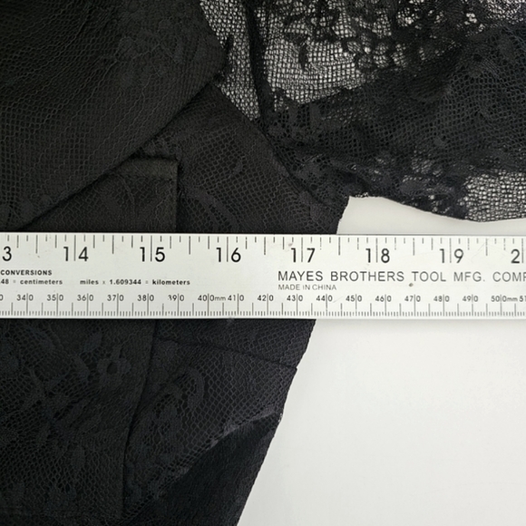 Blithe Lace Romper Size S Black Sheer Long Sleeve Collared Sexy Fairy Whimsigoth - Picture 8 of 14